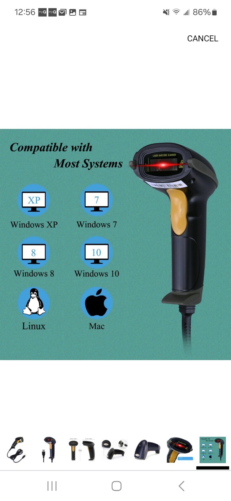 USB Barcode Reader Scanner and Credit Card Reader Kit, (See Discription)