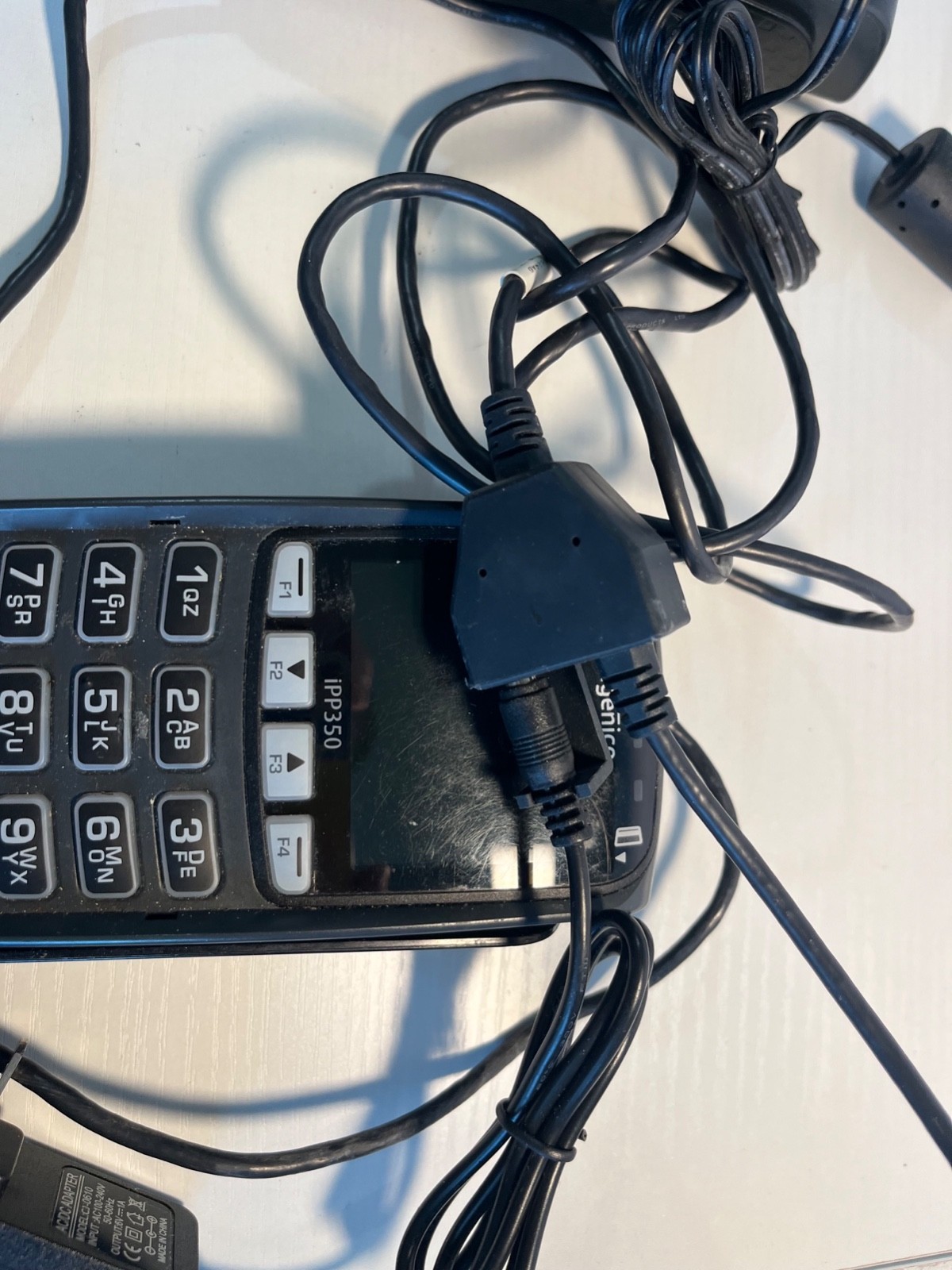 2 Ingenico iPP350 Credit Card Readers w/Ethernet Cables & Power Supplies