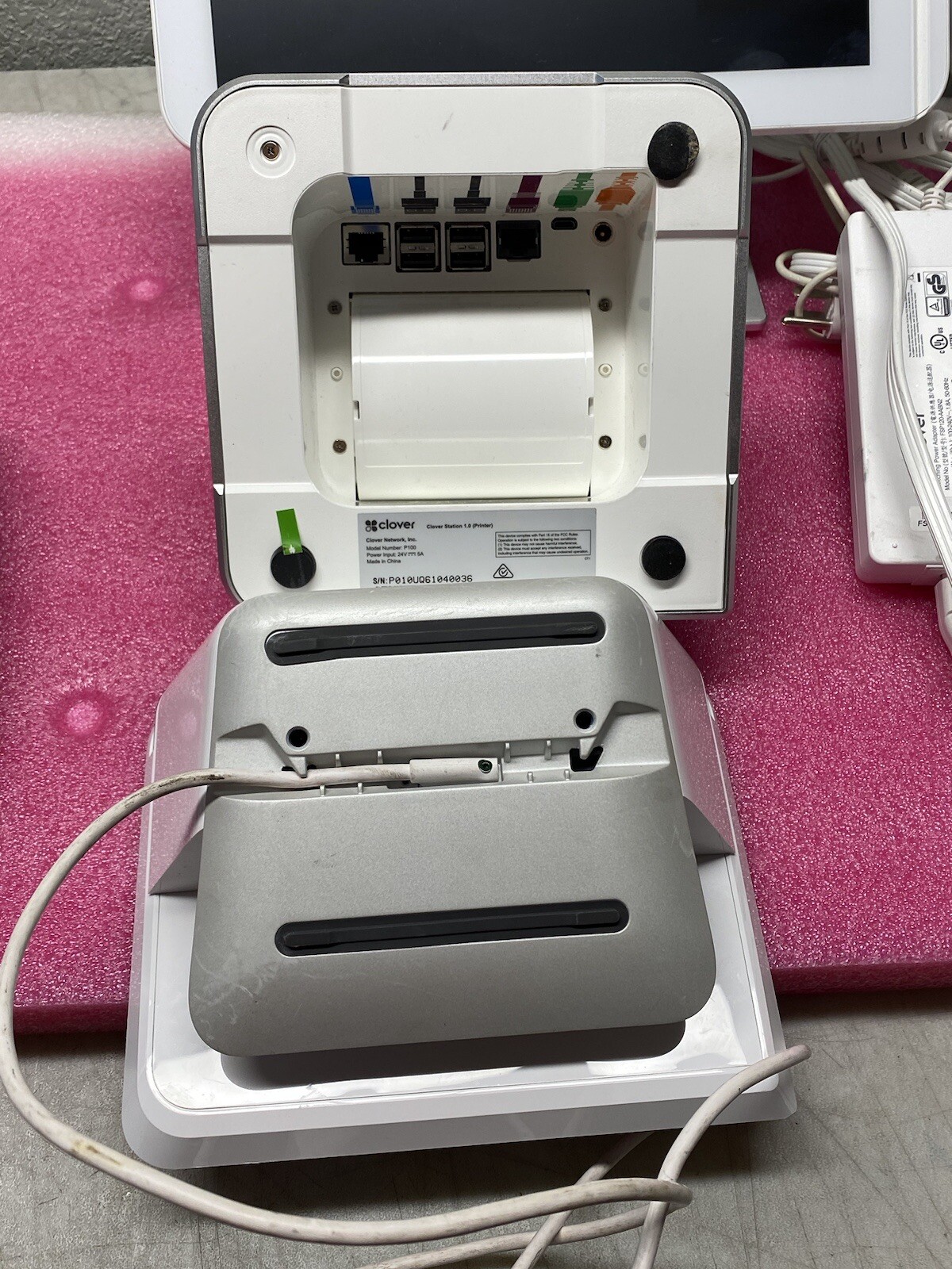 7@Mixed CLOVER STATION 1.0 13” TOUCH SCREEN (Model C100)AND PRINTER)Model P100)