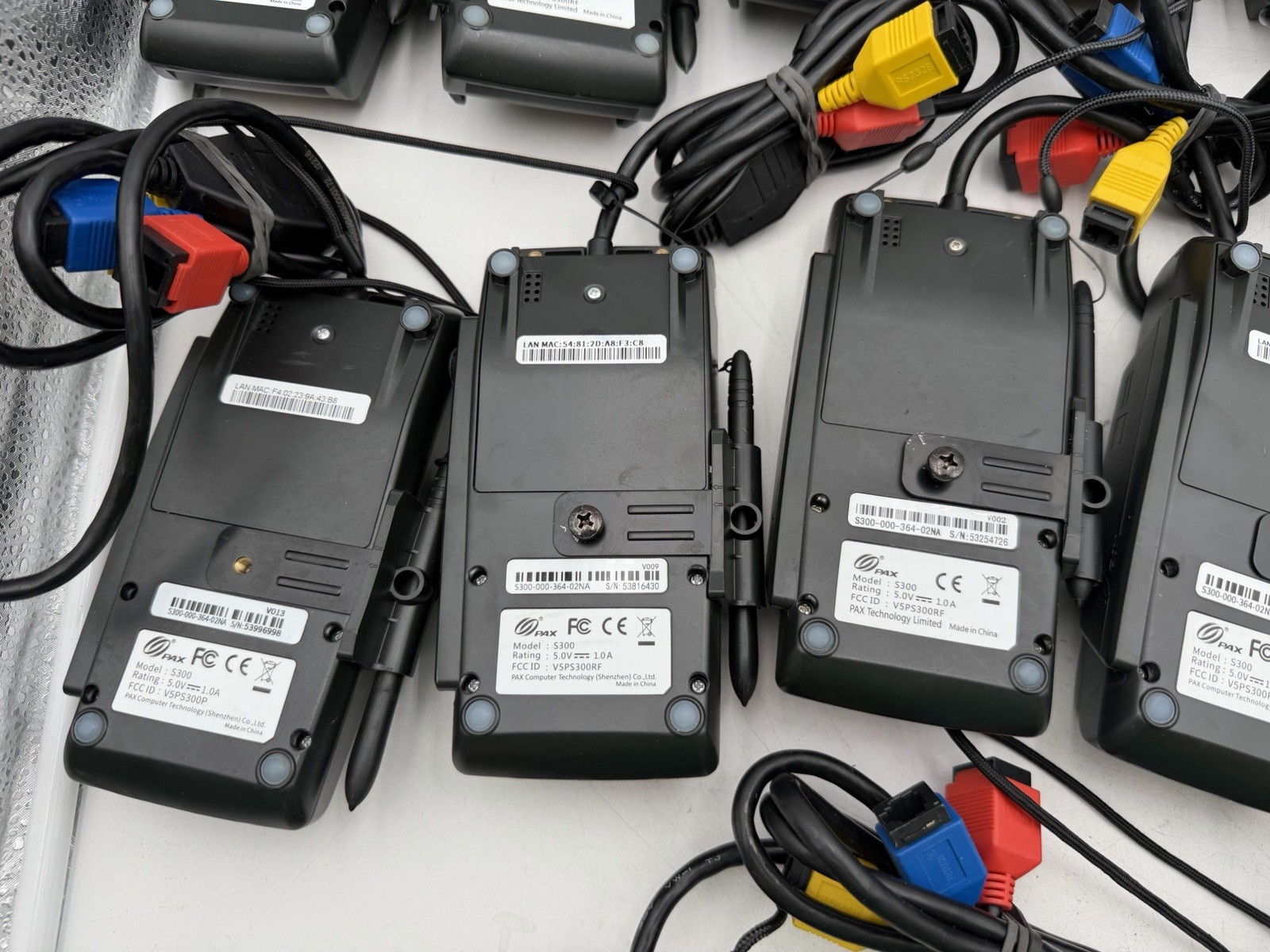 Lot Of 18 PAX S300 Credit Card Terminals Untested Parts Only