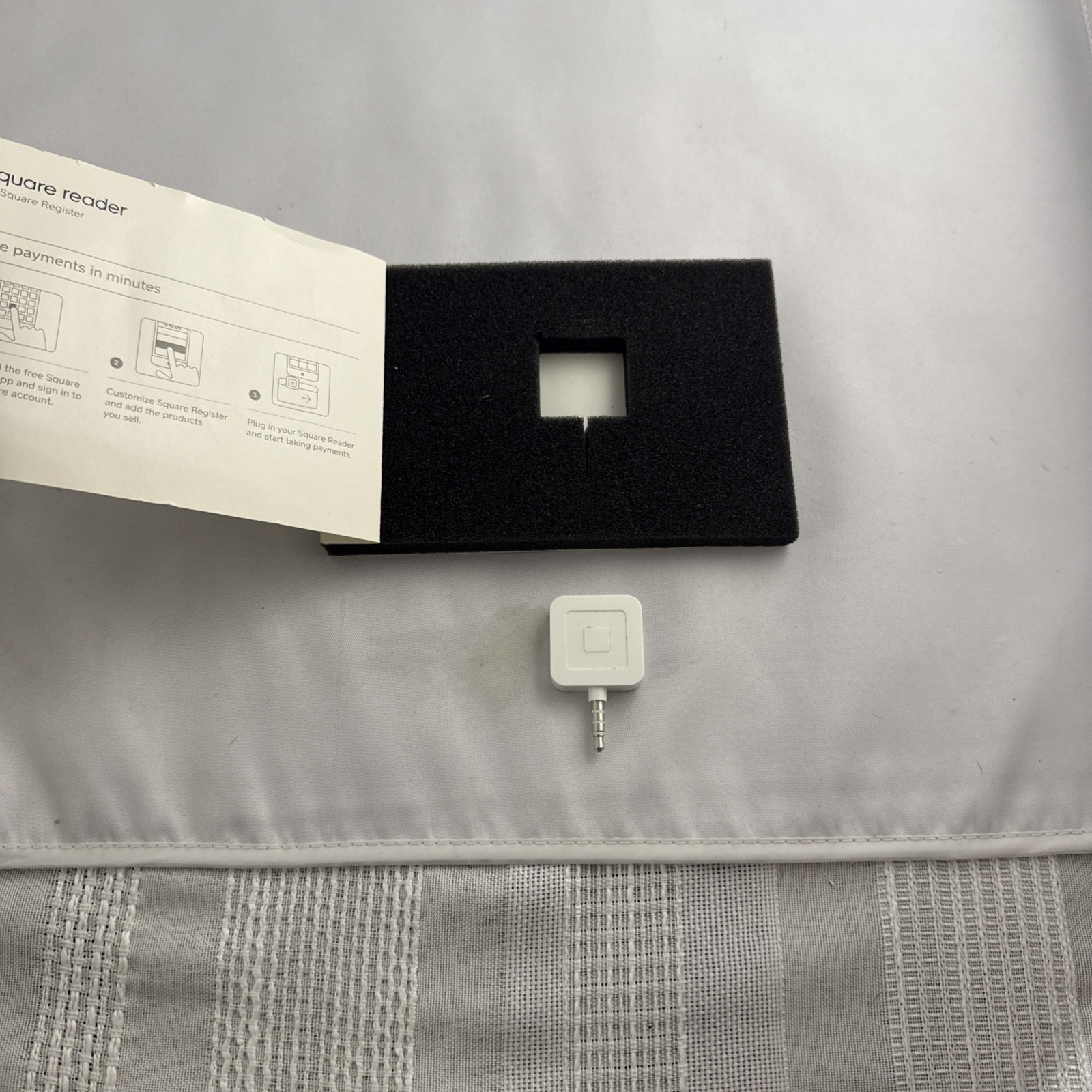 Square Reader for Mag Stripe with headset jack Credit Card Payment Unused