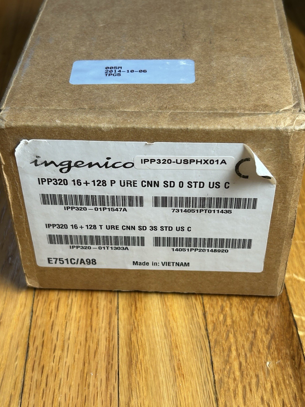 INGENICO MOVE 5000 TOUCHSCREEN PORTABLE PAYMENT TERMINAL – (W/POWER SUPPLY)