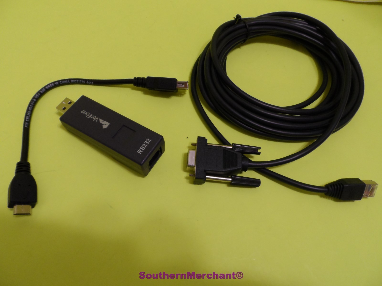 VERIFONE VX680 PROGRAMMING CABLES PC CABLE 26264-05 RS232 DONGLE 24122-01-R