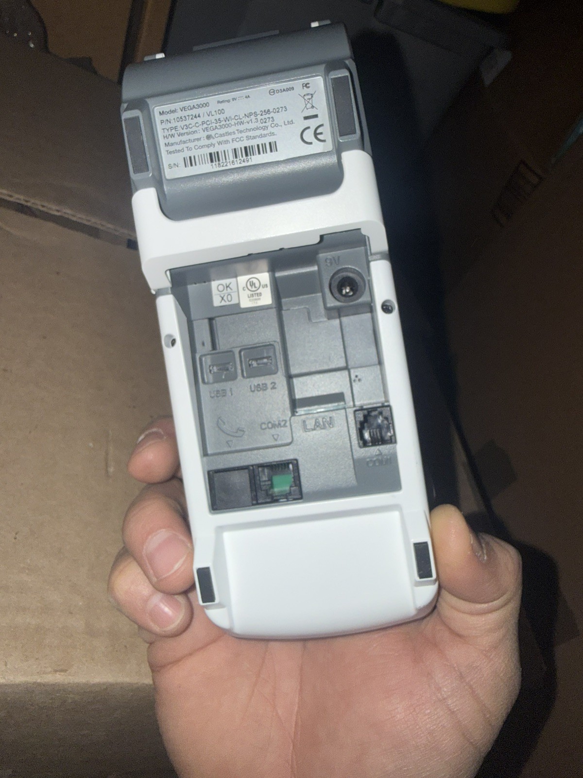 Valor VL100 Countertop Wi-Fi & Ethernet Terminal