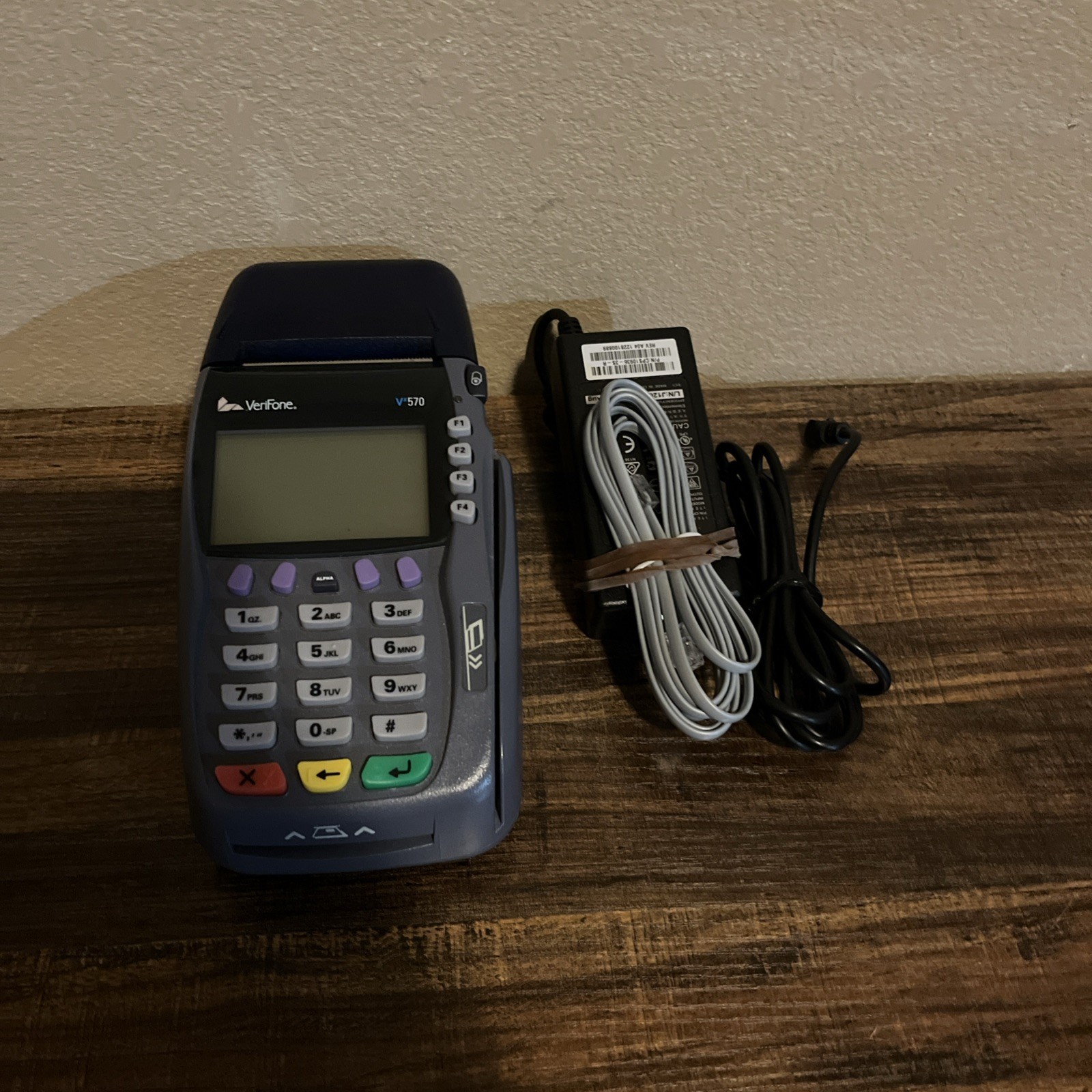 Verifone VX570 Omni 5700 Credit Card Machine Part Power Cord And Internet Cable