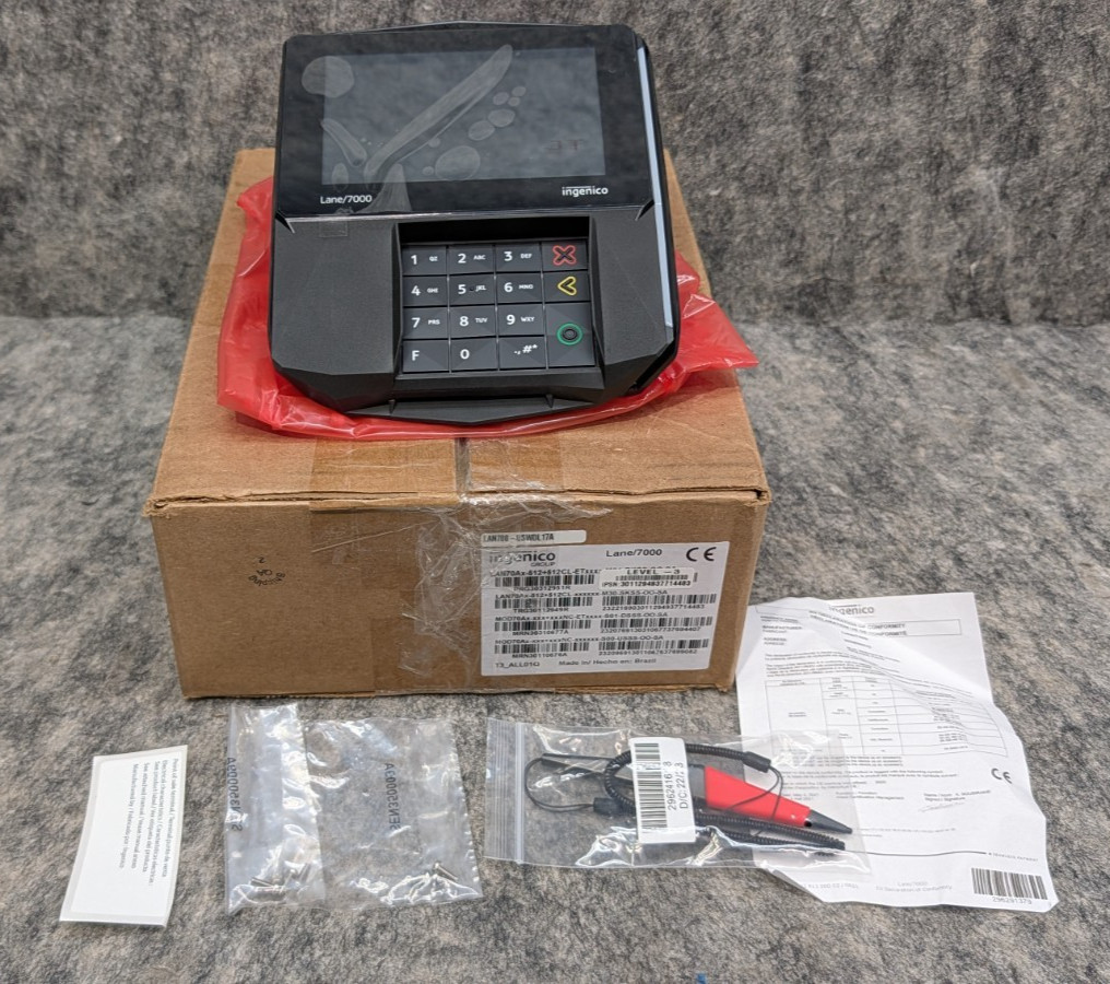 Ingenico Lane/7000 Credit Card Payment Terminals W/stylus 🔥New For Parts🔥