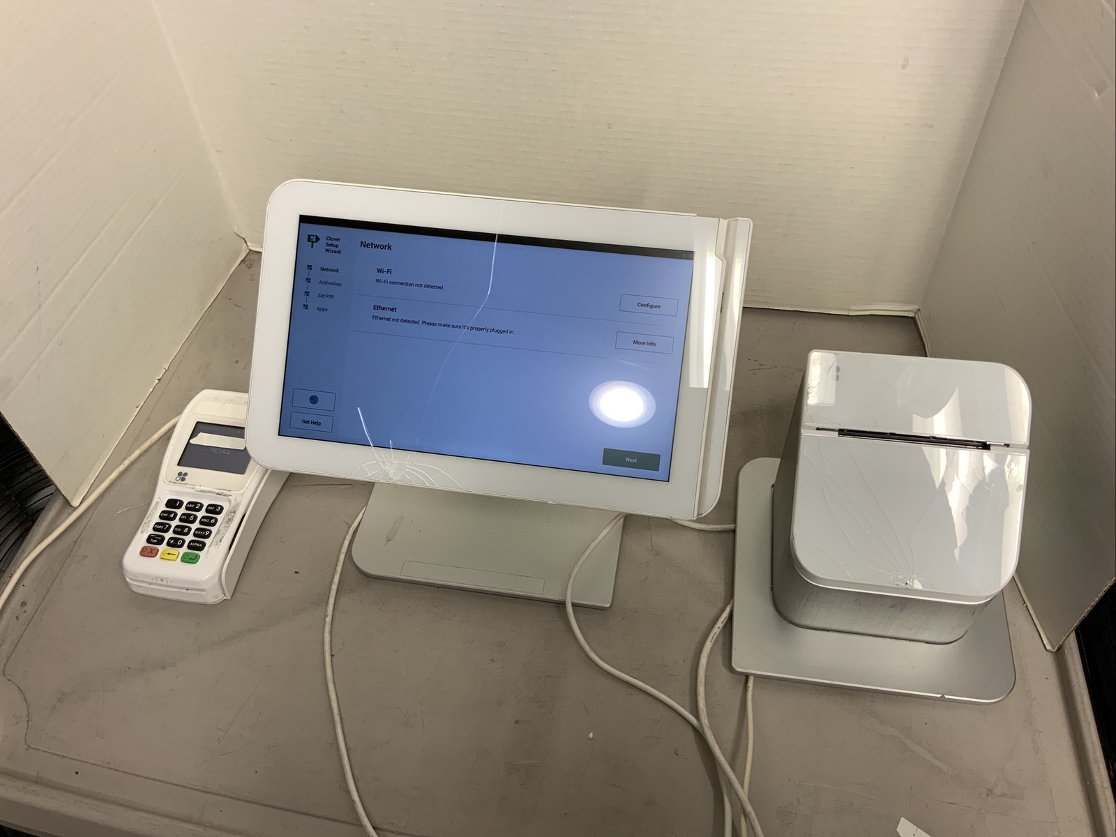 Clover 1.0 POS System w/ Printer C100 + P100 & Keypad (Merchant Locked) #19