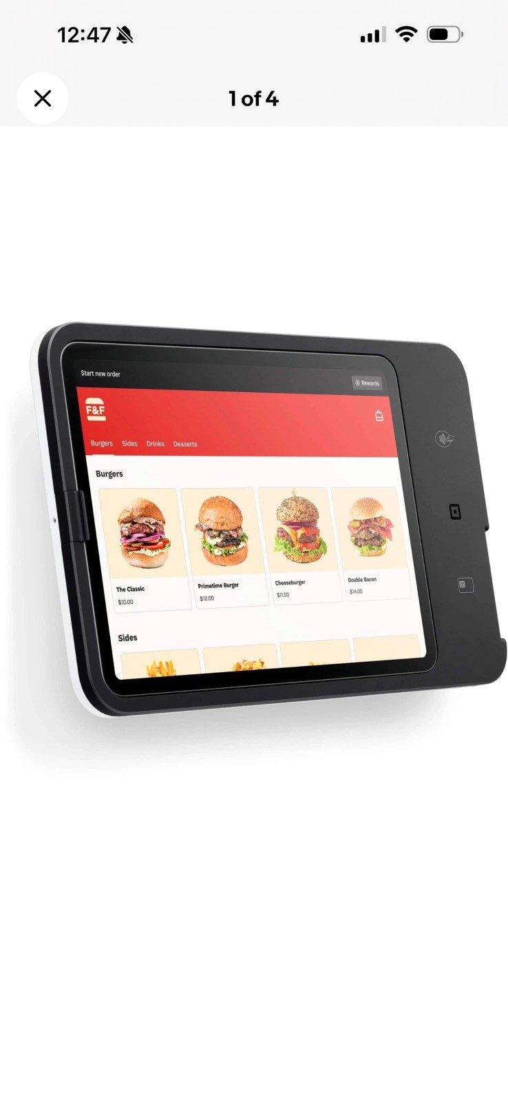 Square – Self-Service Kiosk for iPad (USB-C) – Black
