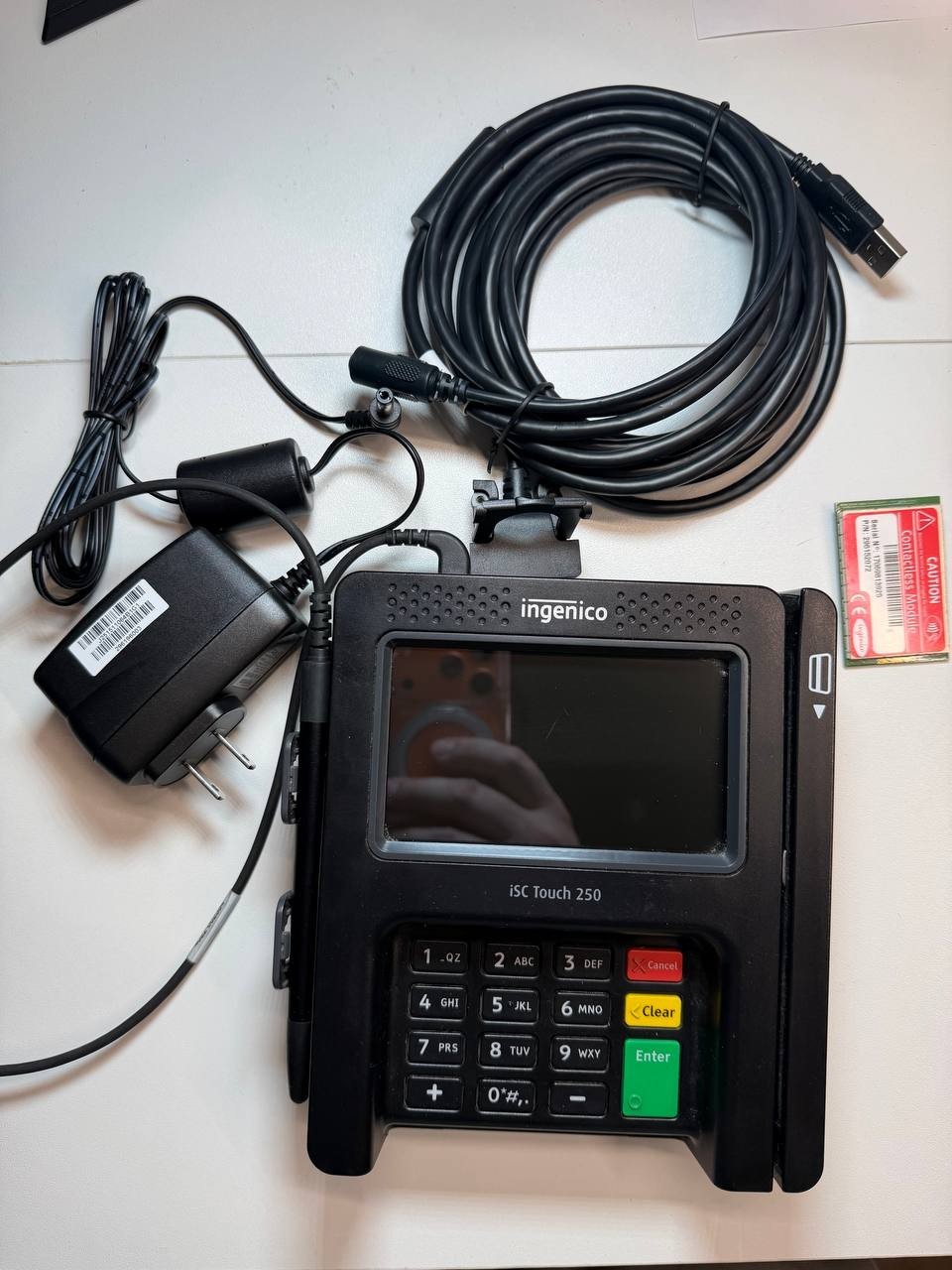 Ingenico ISC Touch 250 PoS Payment Credit C Terminal Reader + Contactless module