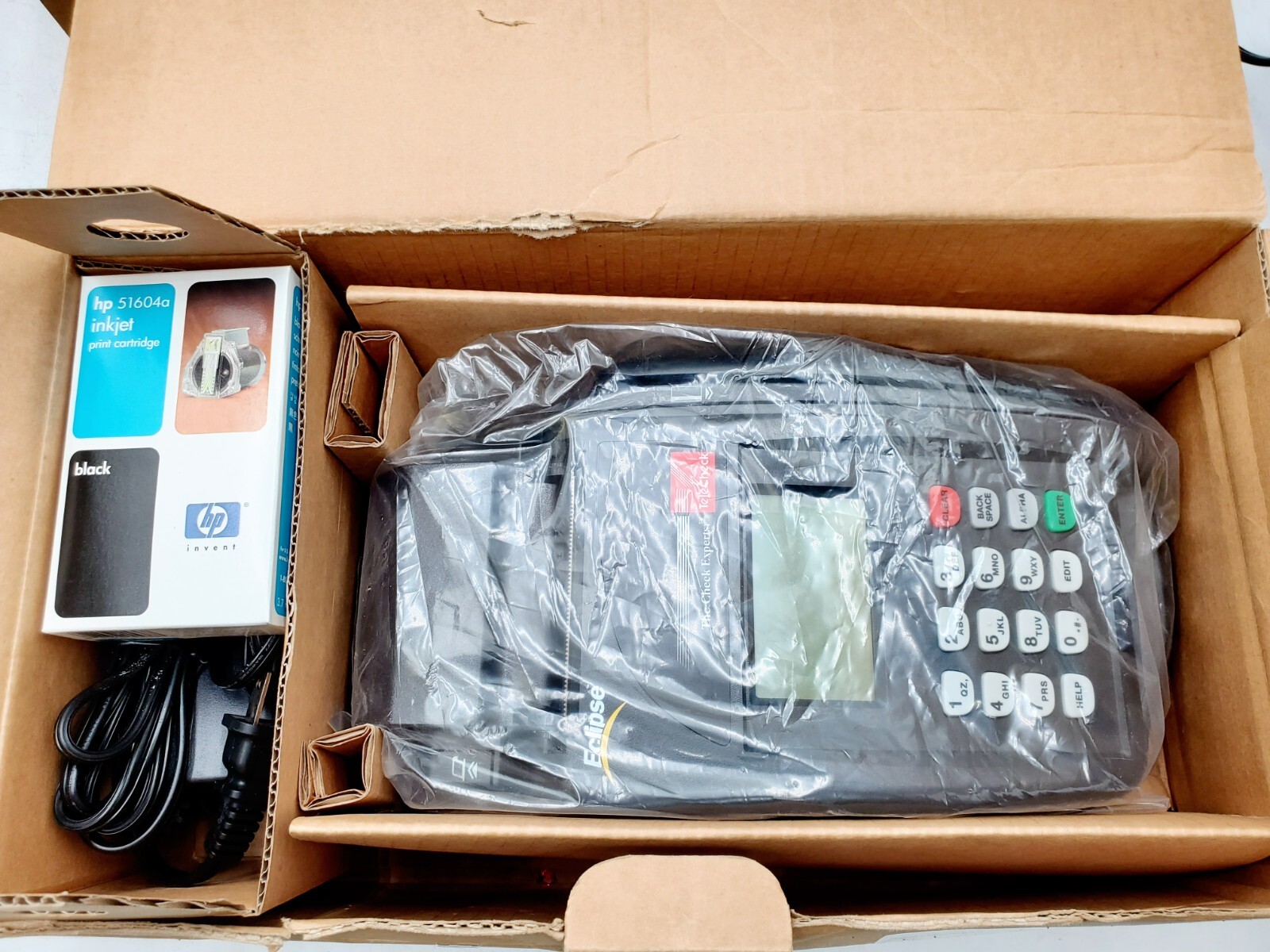 LOT OF 2 – Verifone Eclipse Quartet TeleCheck CC & Check Terminal P100-002-05