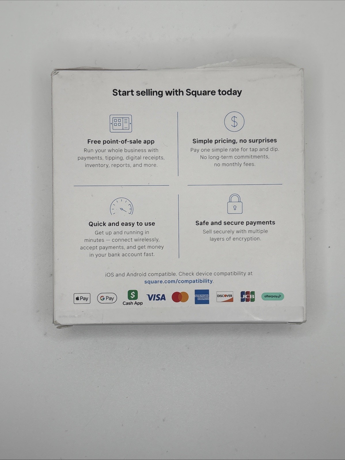 Square Reader For Contactless And Chip Magstripe Payments New/Damaged Box