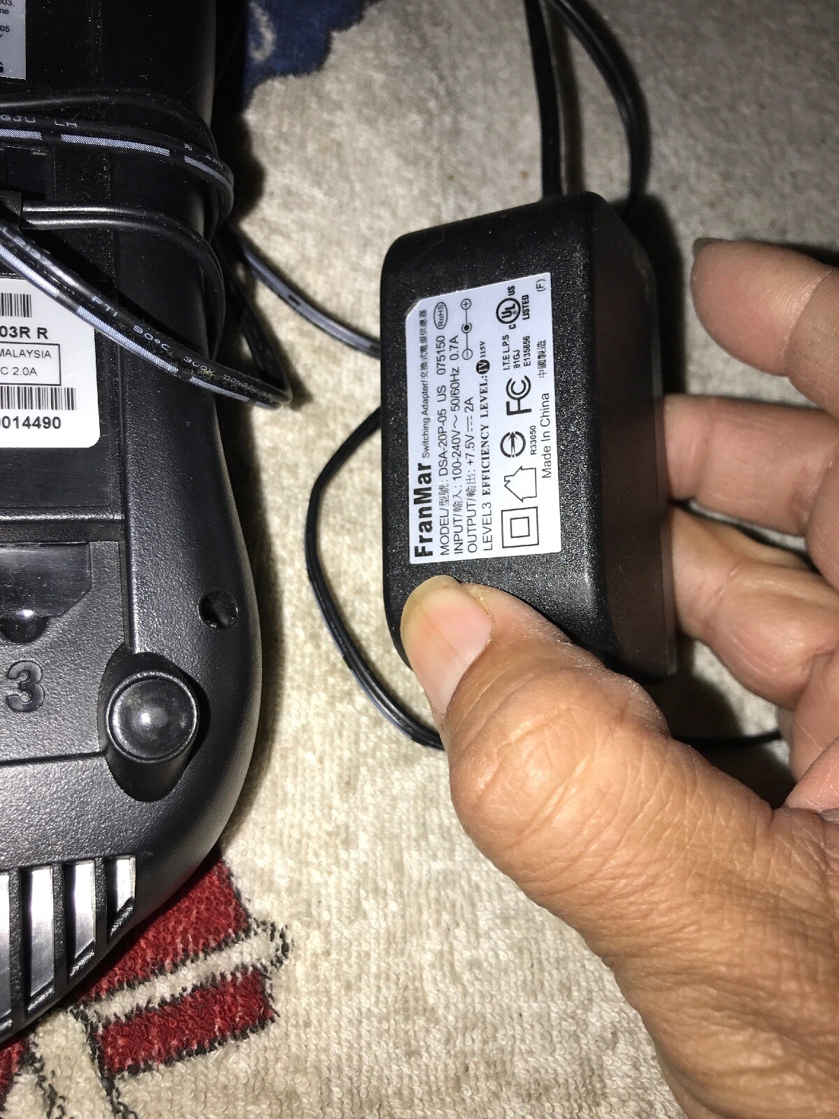Credit Card Reader/Terminal Equinox T4205 With Power Cord Tested For Power