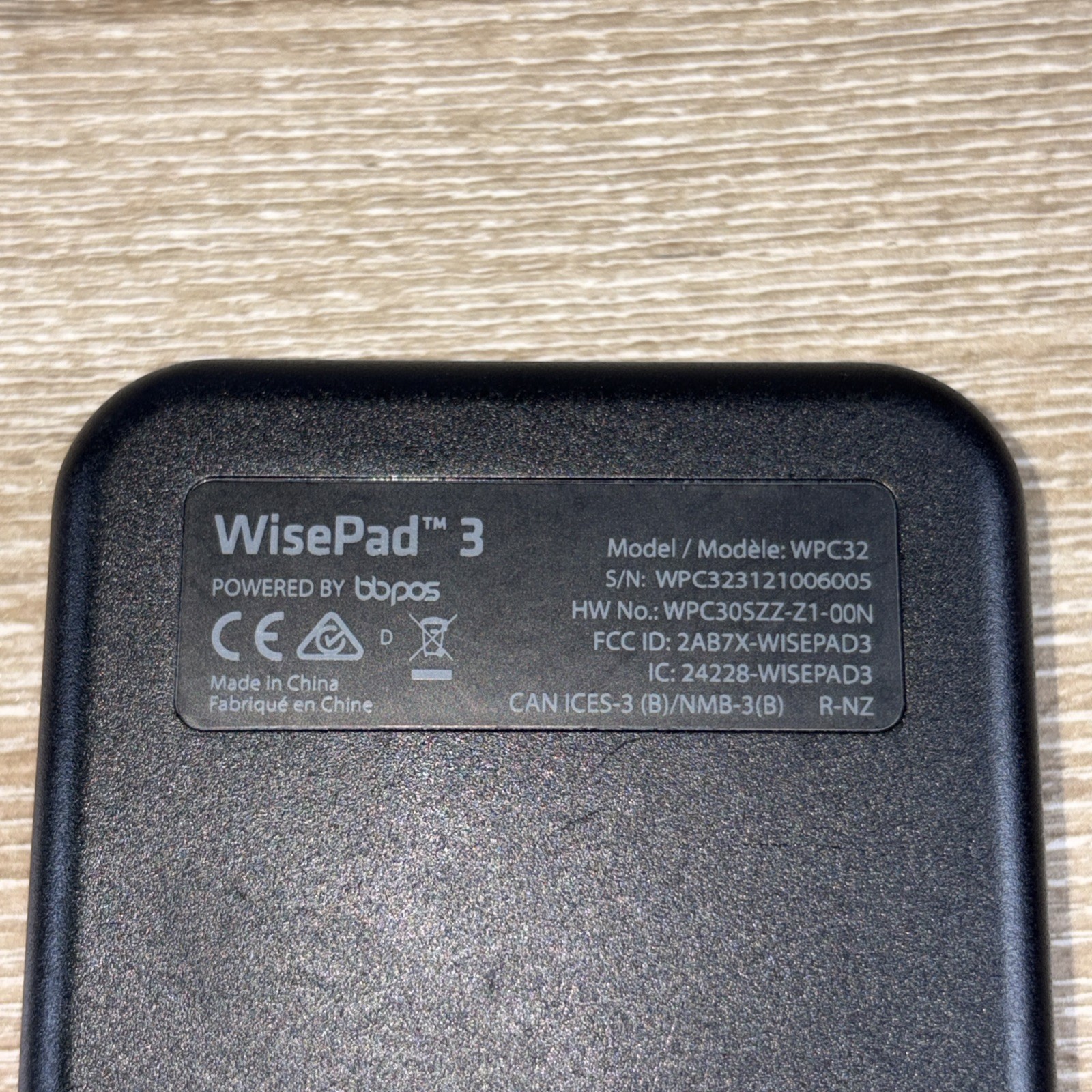 WisePad 3 Model WPC32 POS Card Reader Shopify Tested