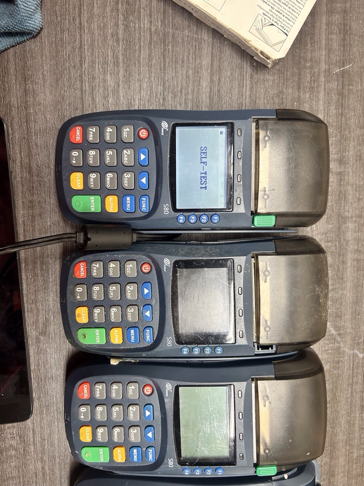 Lot Of 4 PAX S80 EMV NFC Credit Card Machine “Locked” |#D76