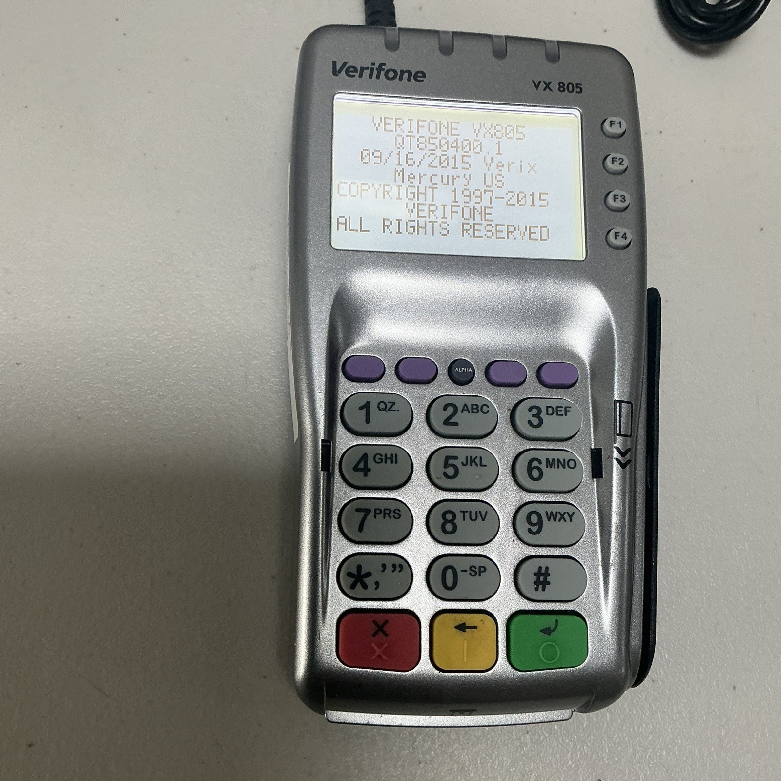 Verifone VX-805 Card Reader 160mb Keypad clean working USB