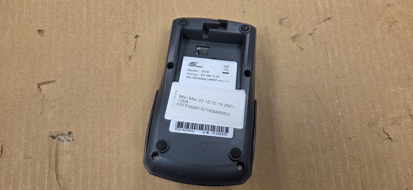 PAX SP20 PIN PAD – USED & FULLY WORKING