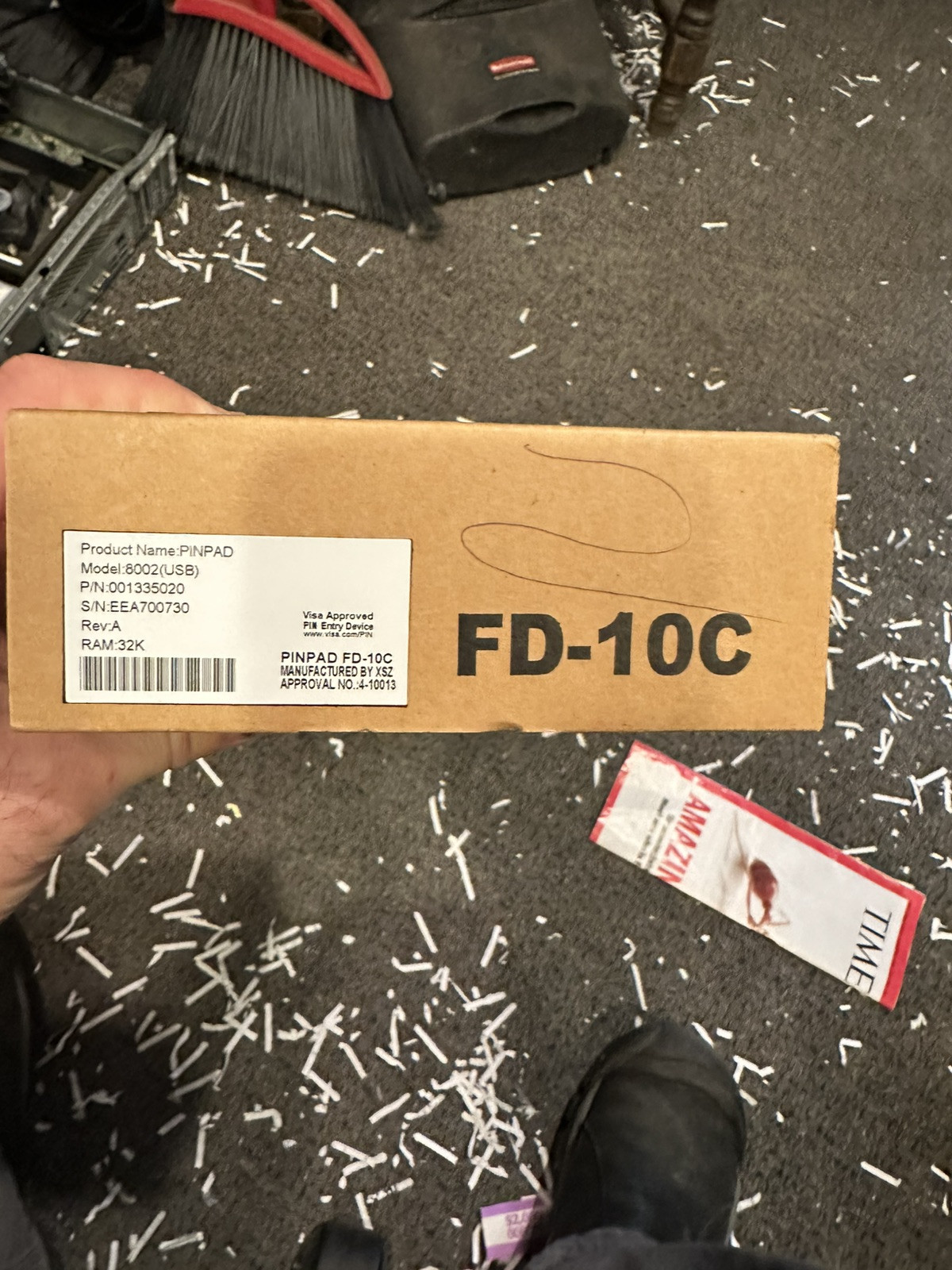 First Data FD-10C Pin Pad Credit Card Terminal Reader