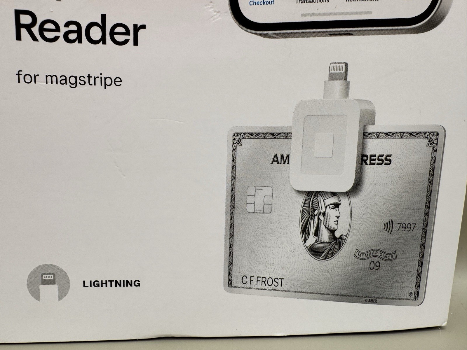 Square Reader for Magstripe (Lightning Connector) Credit Card Reader iPhone New