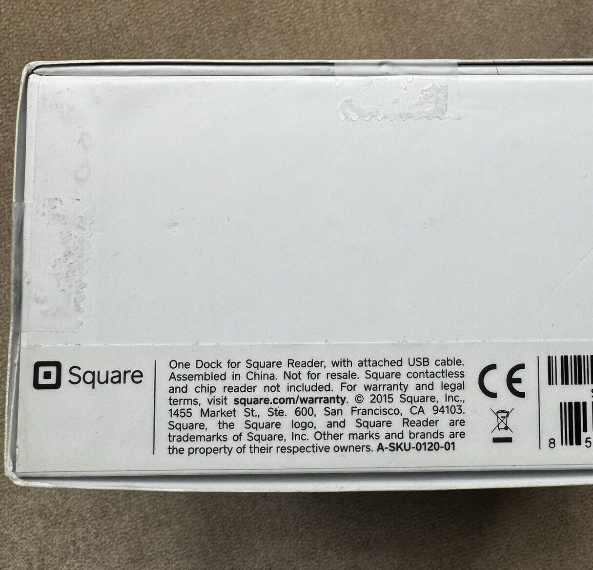Dock for Square Reader A-SKU-0120 With USB Cords~NEW~