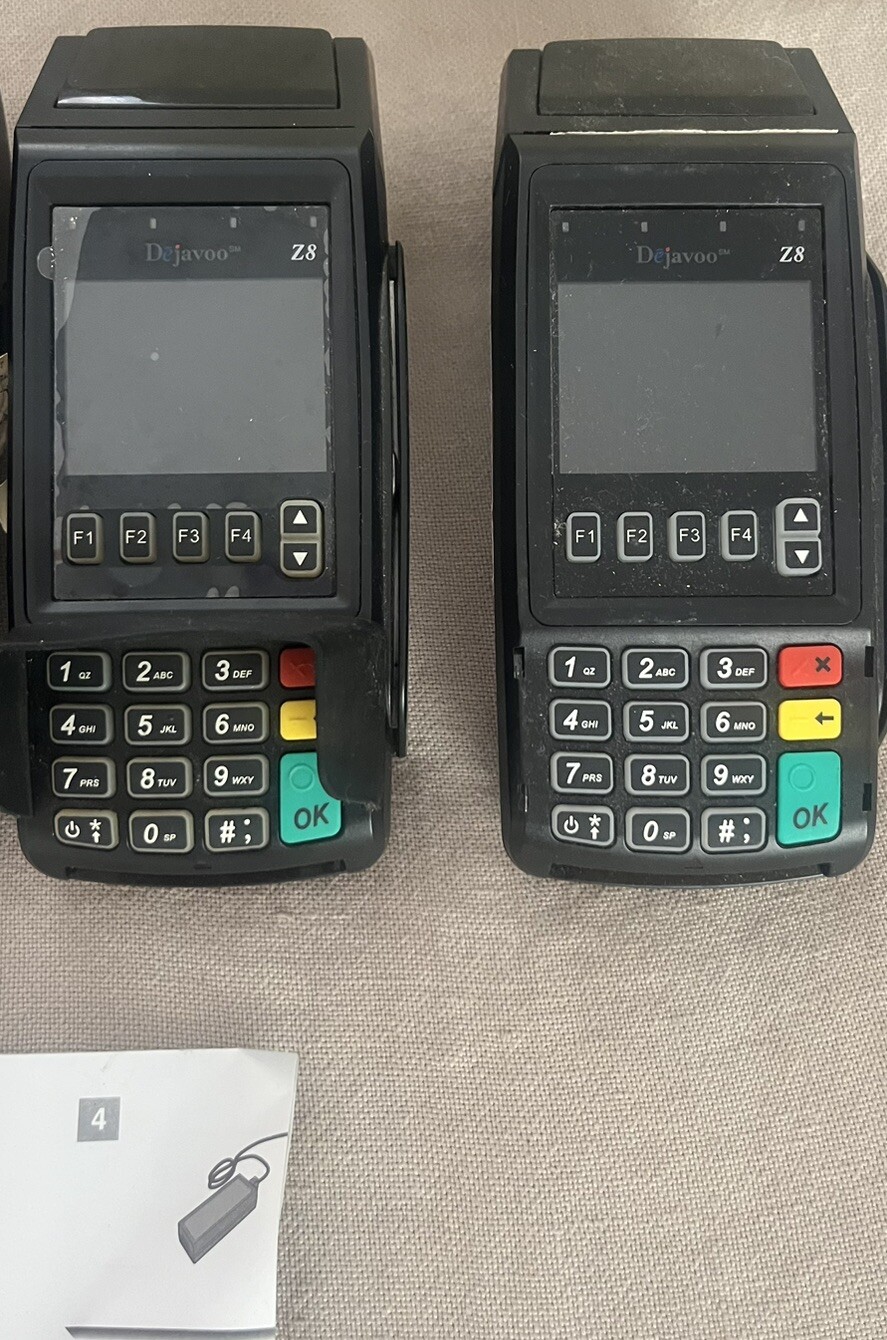 Dejavoo Z8 Credit Card Processors (3 Units) & Z3 Unit (1 Unit) / Terminals