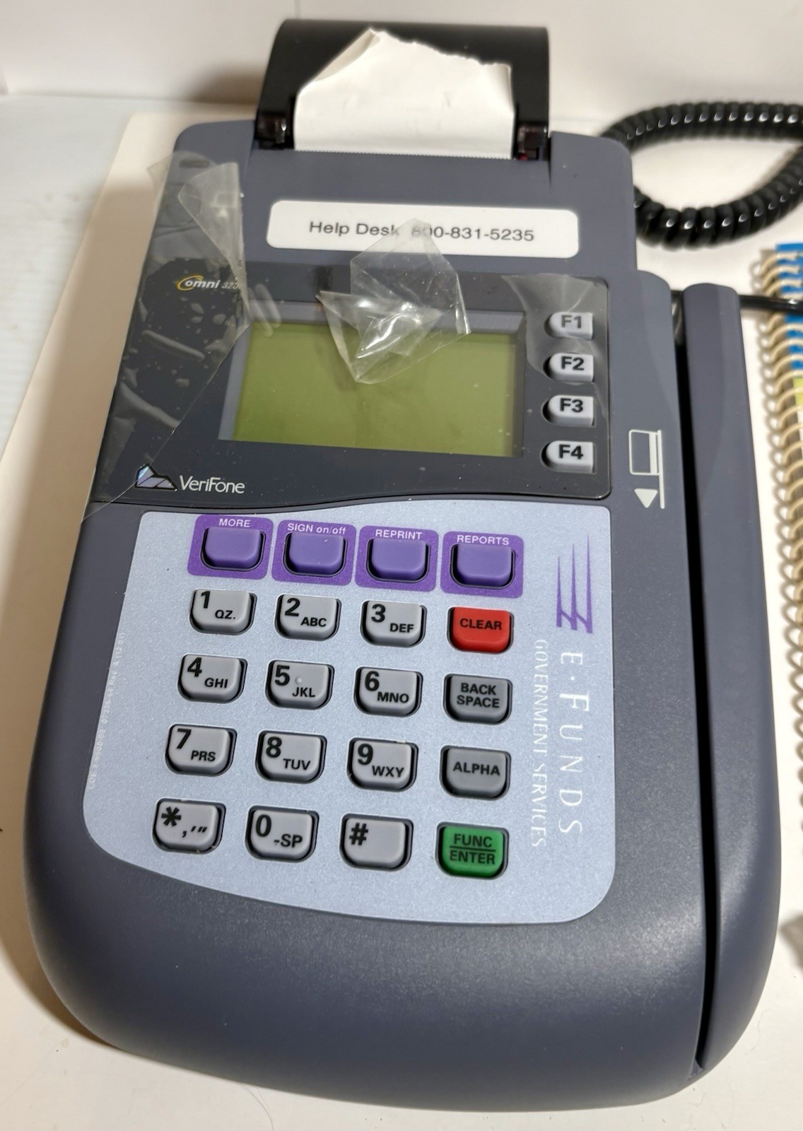 VERIFONE OMNI 3200 BRAND NEW IN ORIGINAL OPENED BOX