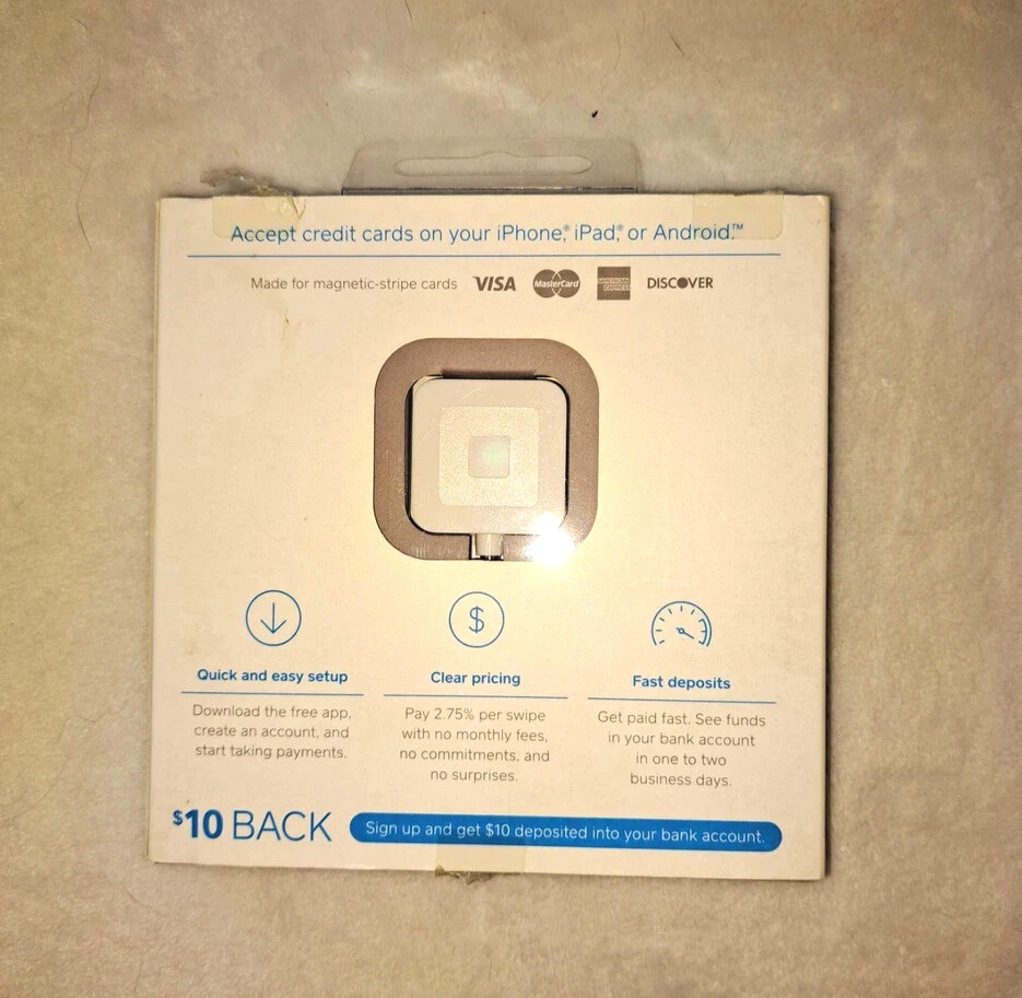 Square Reader Credit Debit Card Apple iPhone Android A-PKG-0206-01 New Sealed