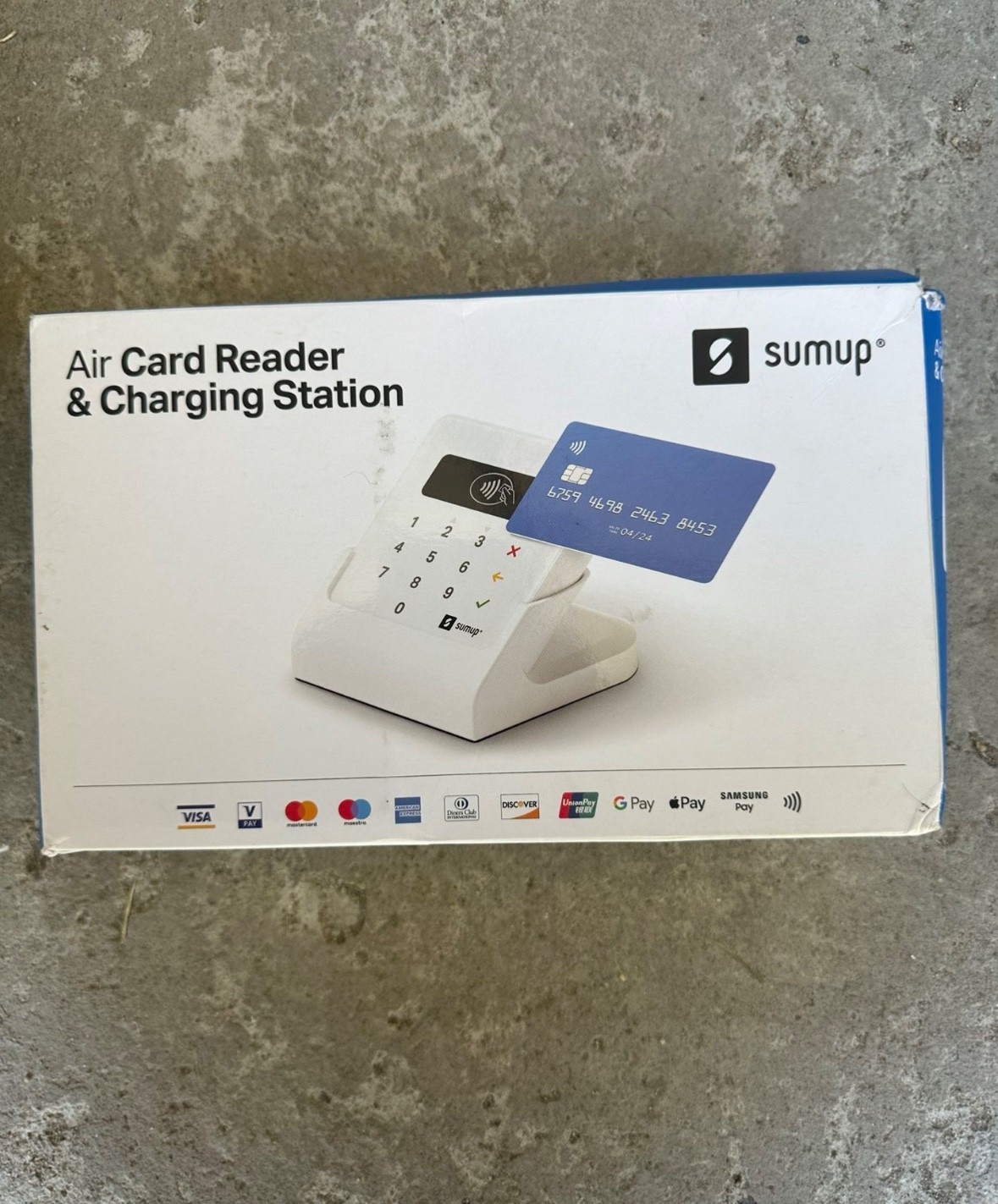 sumup air card reader in box