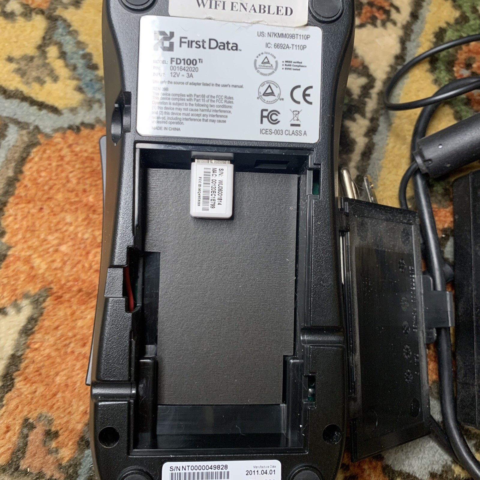 First Data FD100ti Credit Card Machine USED