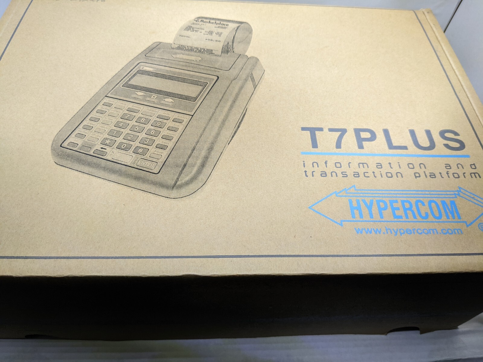 Hypercom T7Plus POS Credit Card Machine Terminal with OEM Power Supply