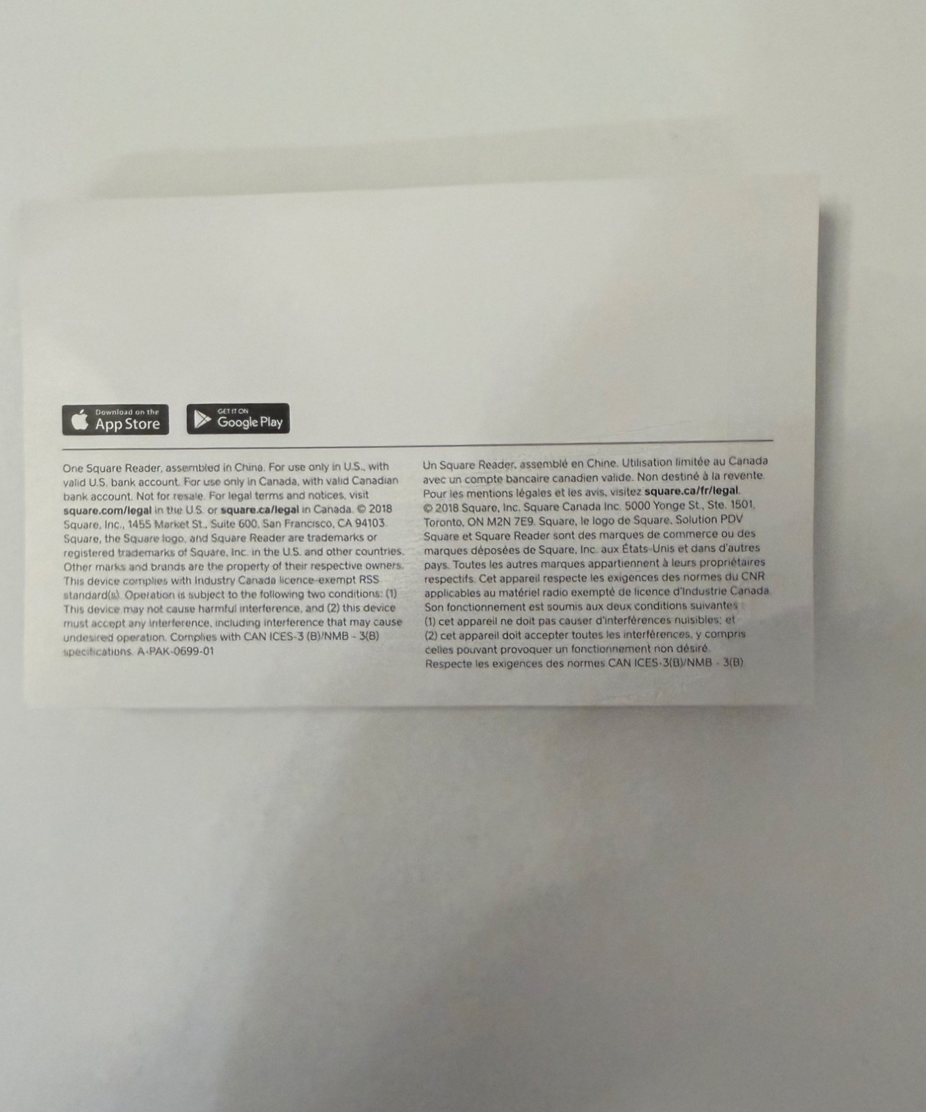 Square Reader For Magstripe Lightning Chip Apple iPhone SPM1-01