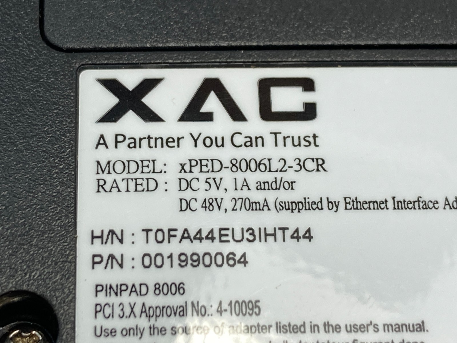 NEW ~ First Data FD-40 Credit Card Reader Terminal ~ No Original Box or Papers