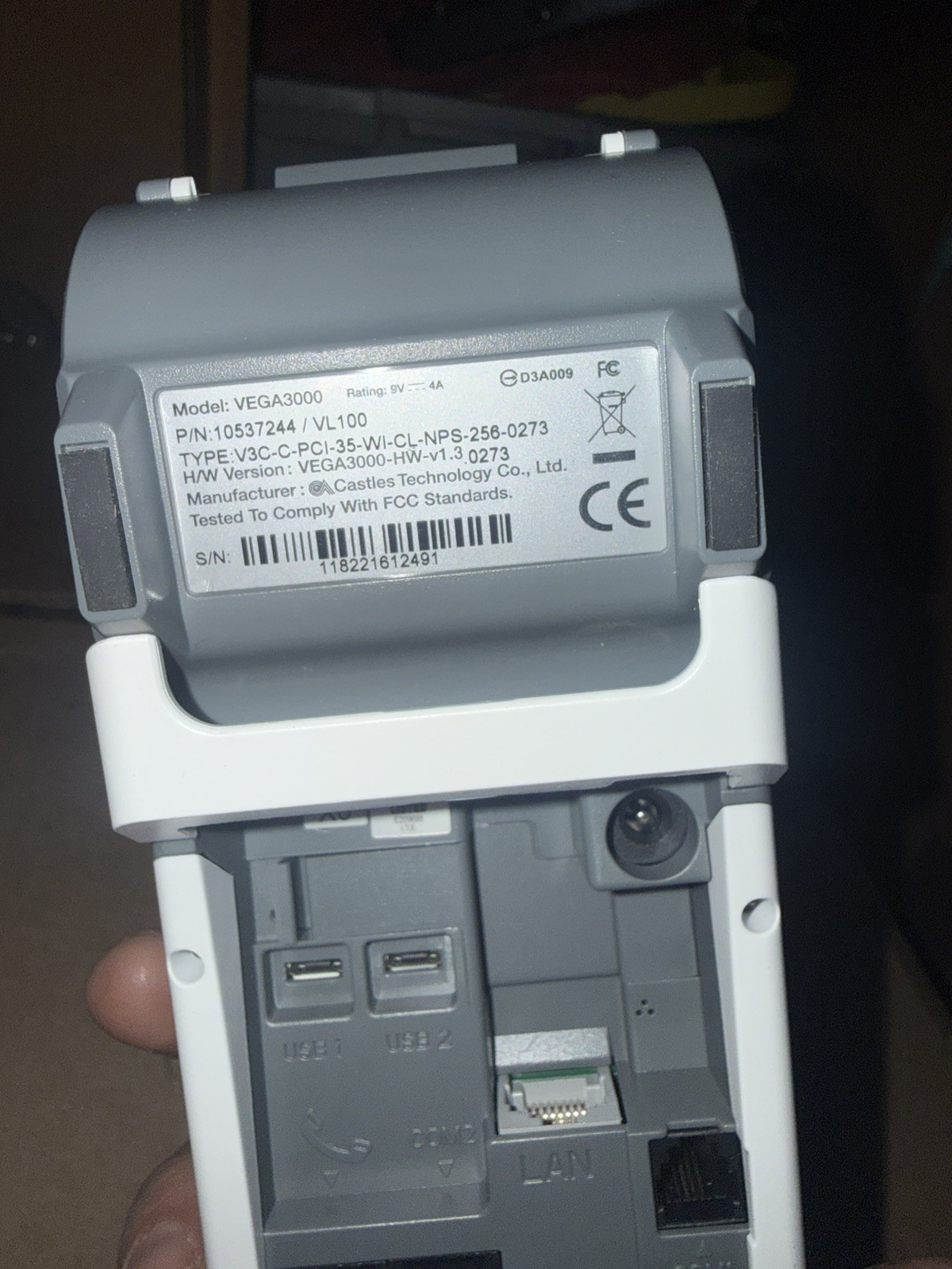 Valor VL100 Countertop Wi-Fi & Ethernet Terminal