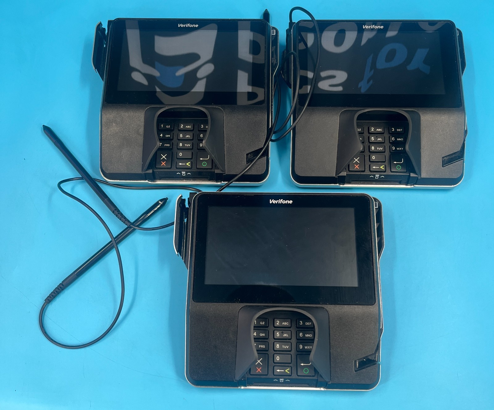 LOT OF 3 Verifone MX 925 Credit Card Terminals MX925 CTLS POS Parts/REPAIR AS IS