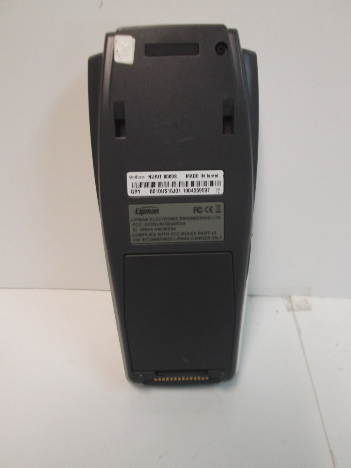 Verifone Nurit 8000S Credit Card Scanner Power Tested W/ 4 EXTRA PAPER ROLLS NEW