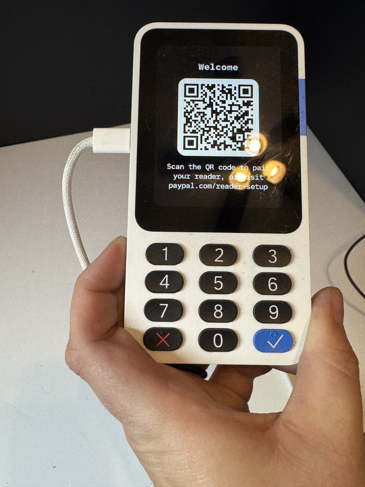 PayPal Zettle/POS system/payment solutions & card reader White
