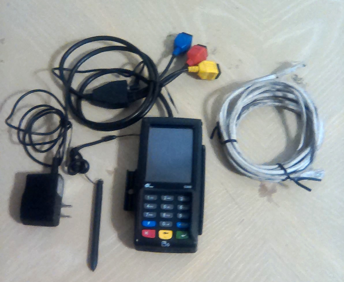 Pax S300 Integrated Pinpad Credit card Terminal w/ Cables S300-000-364-02NA