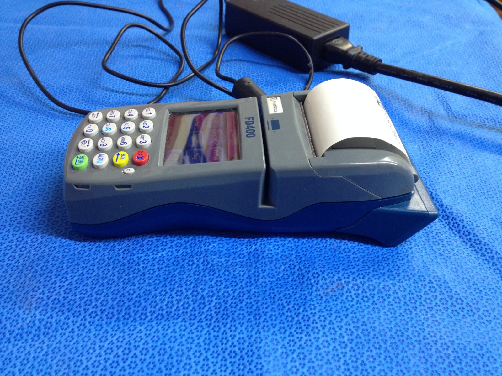 First Data FD 400 Credit Card Machine
