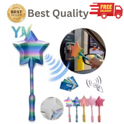 3D Printed Magic Wand Credit Card Holder Contactless Tap Pay Card Case Gift
