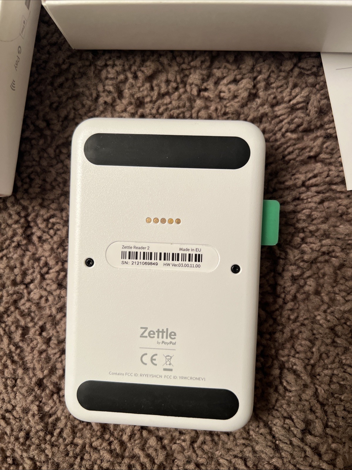 PayPal Zettle Reader 2 Card Reader W/ Box No Charger