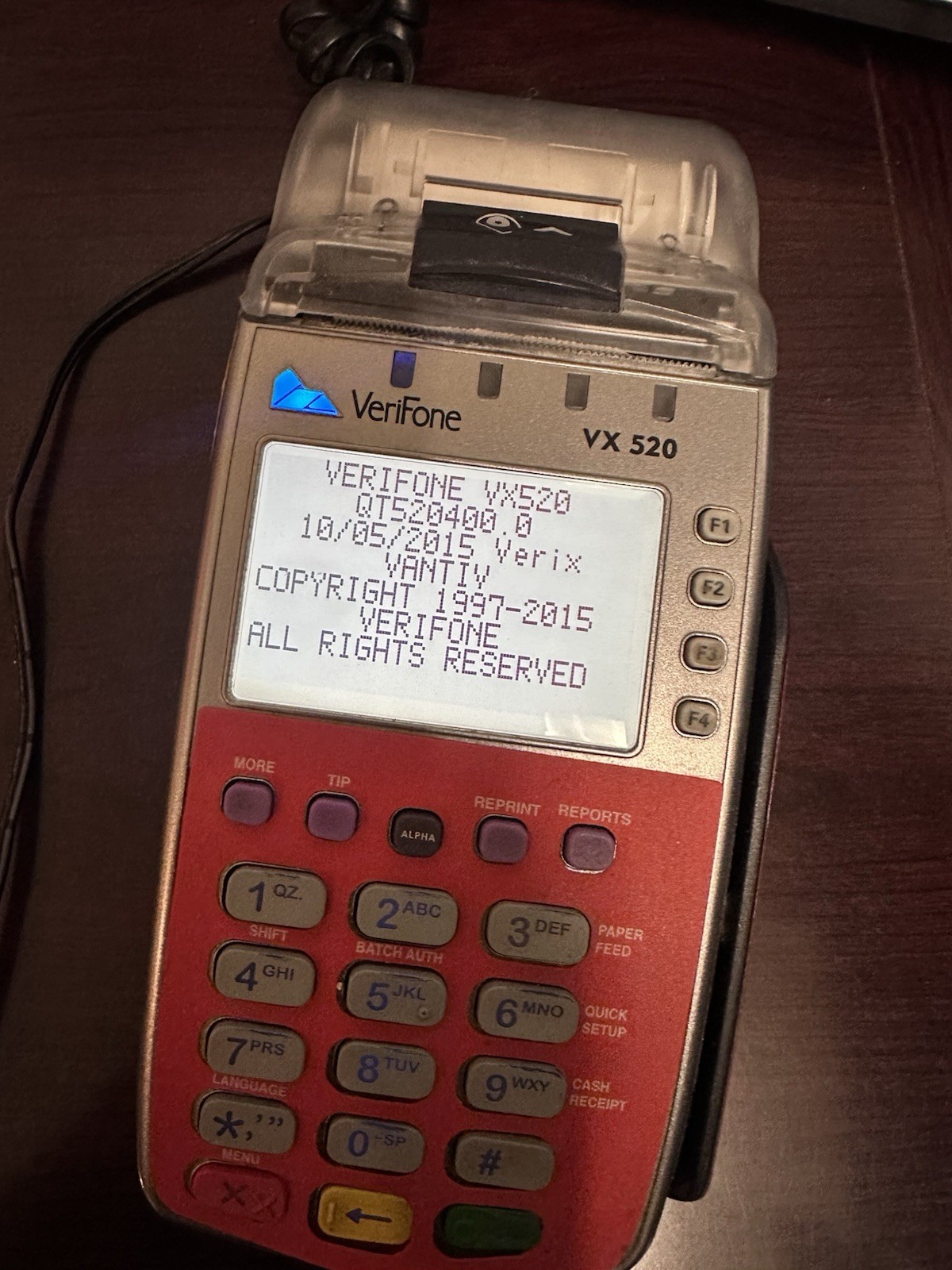 VeriFone VX 520 Credit Card Machine Reader Point of Sale POS