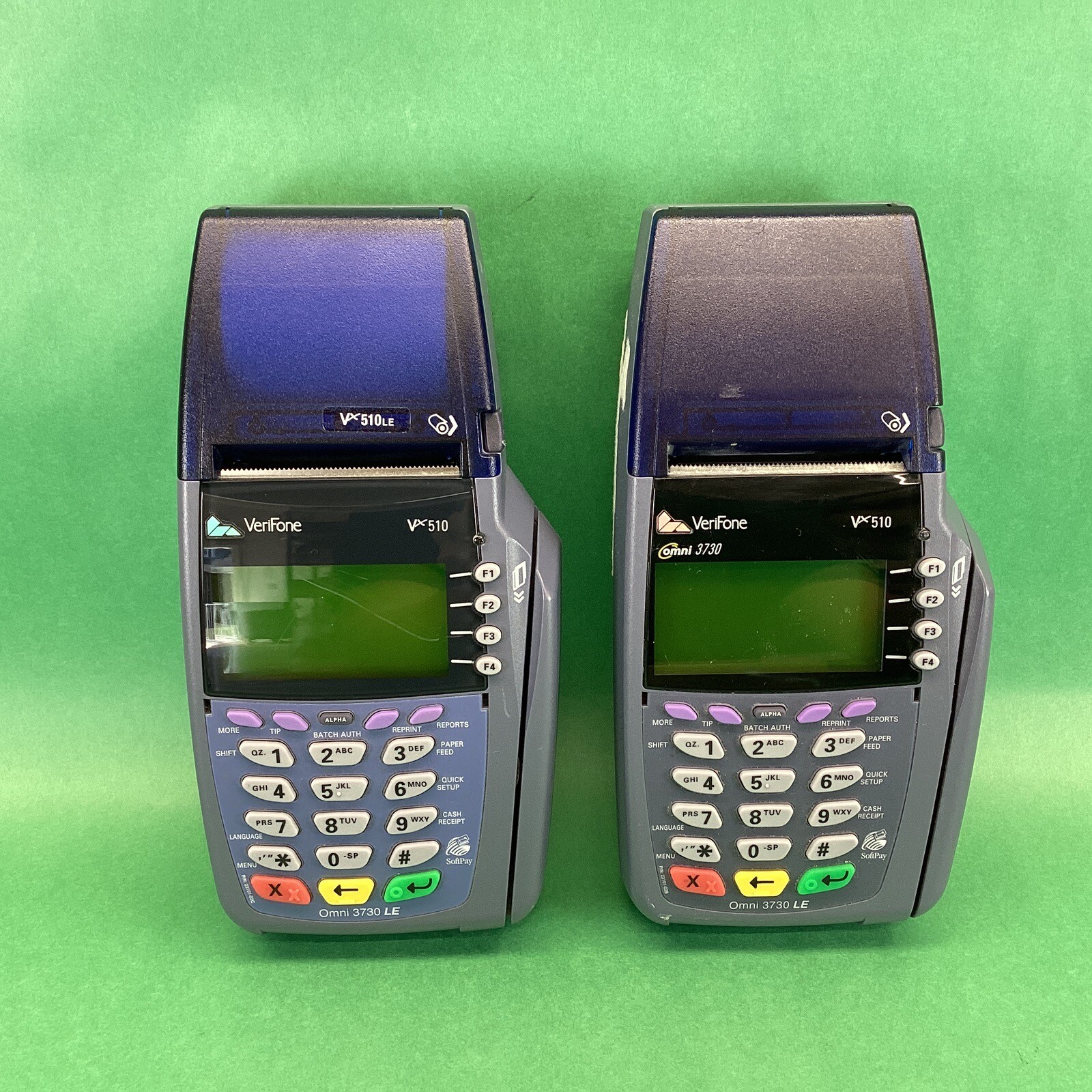 (2 Pack) VeriFone Vx510 Omni 5100 POS Credit Card Terminal Reader UNTESTED