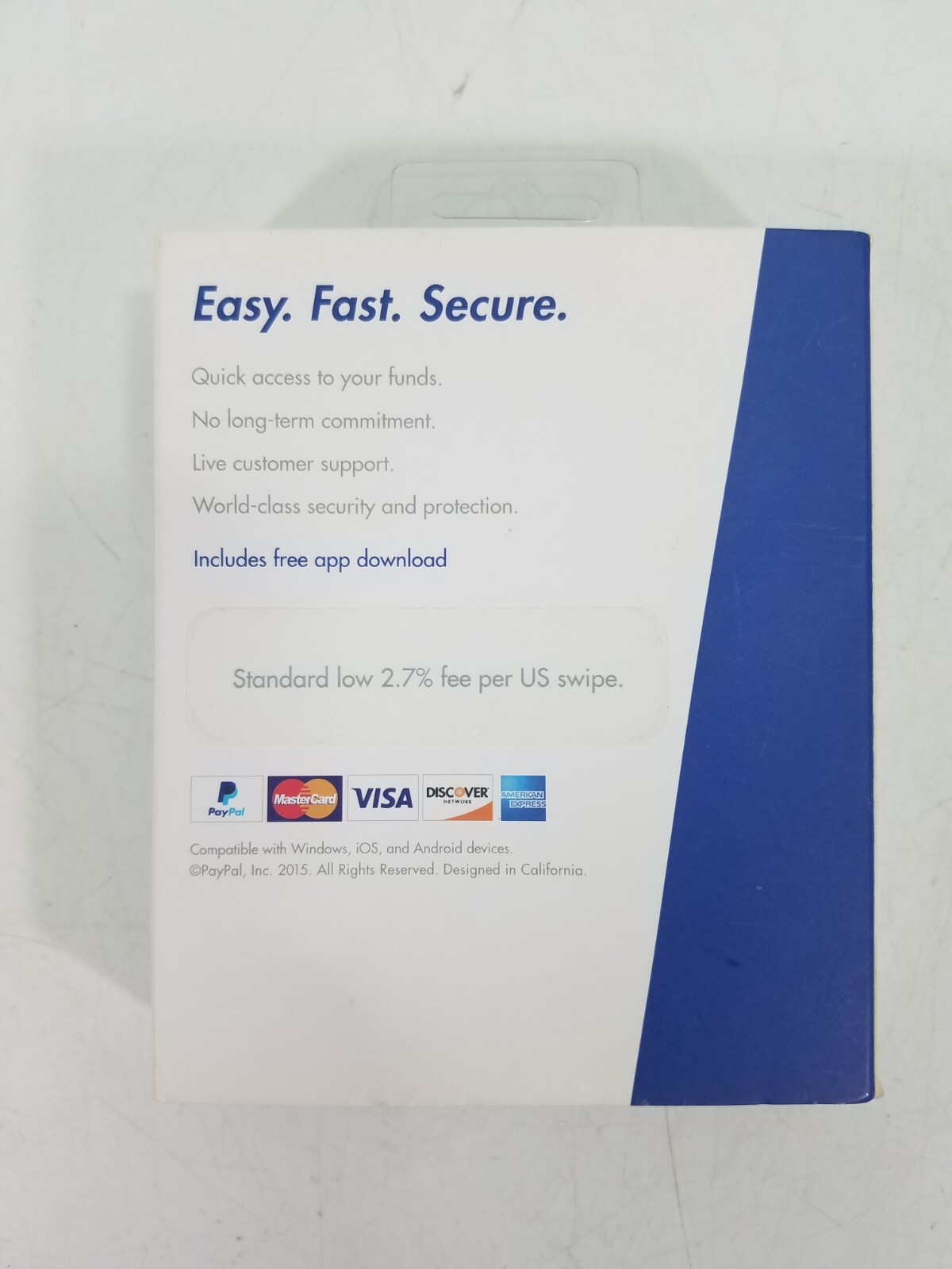 Paypal Mobile Card Reader Magnetic Scanner iOS Android Windows Devices