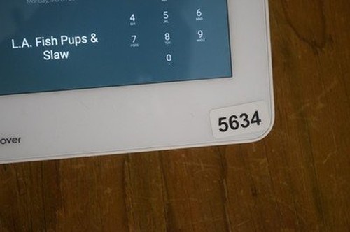 Clover Mini POS System Touchscreen Terminal White with Swivel Stand and Cables