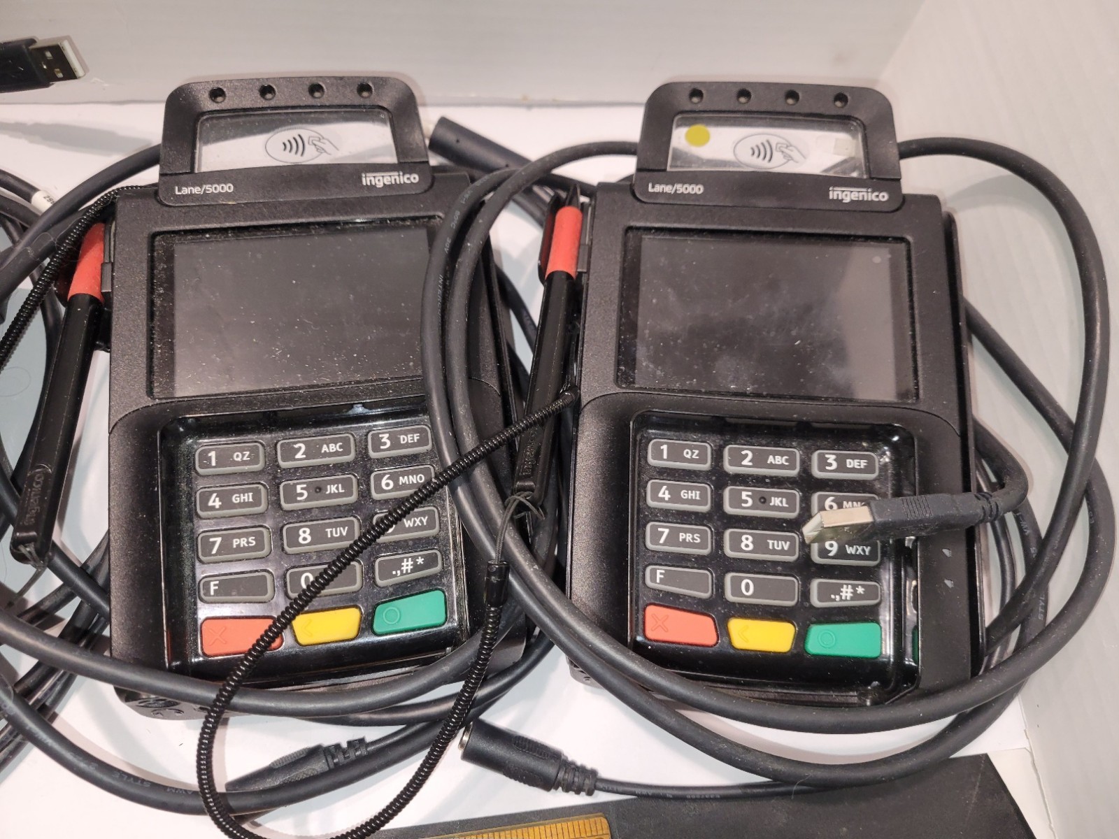 4 Units Ingenico Lane 5000 Credit Card Reader NFC Payment Terminal UNTESTED