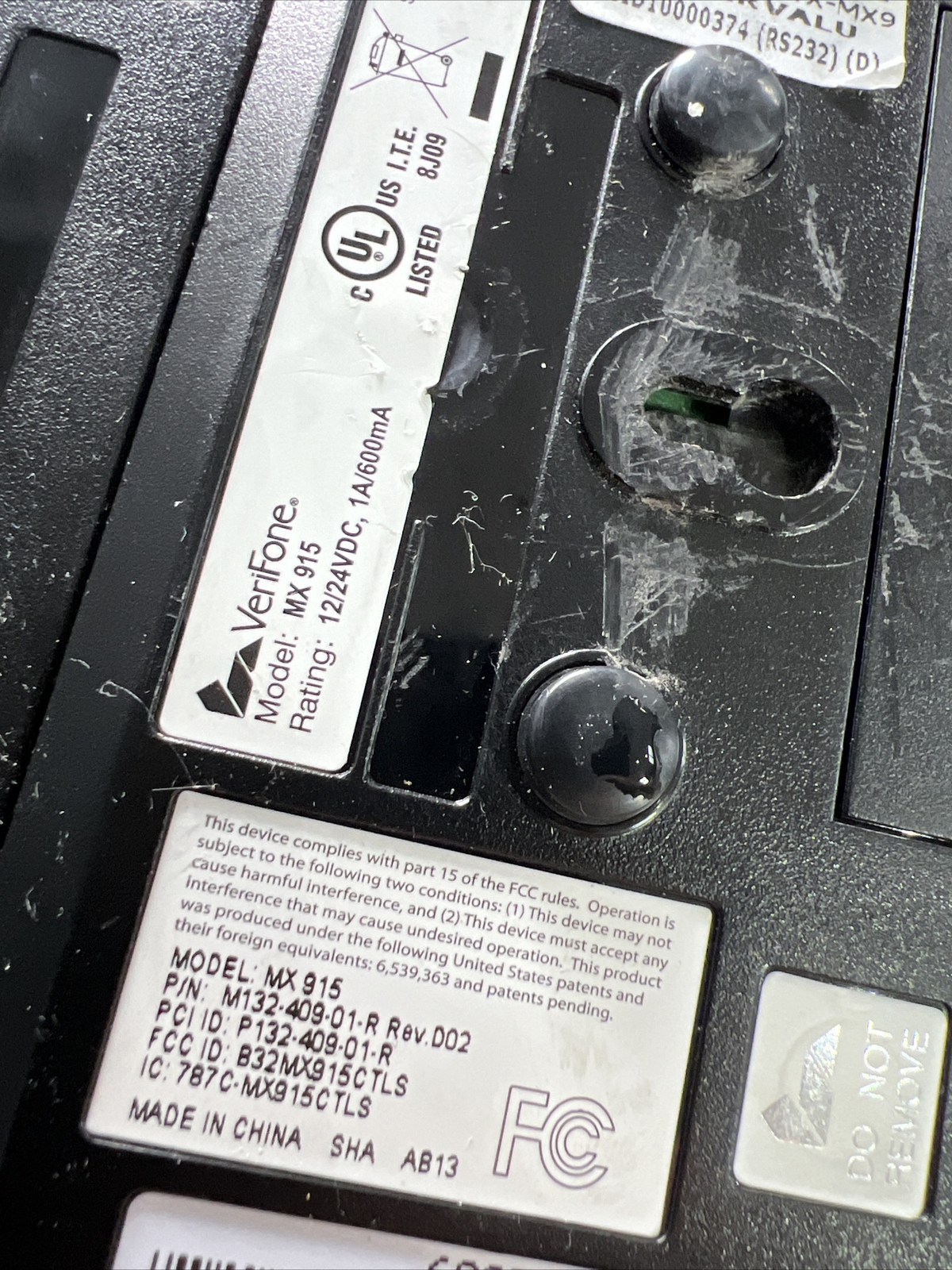Verifone MX915 Credit Card Terminals W/Chip Reader M132-409-01-R Lot Of 6