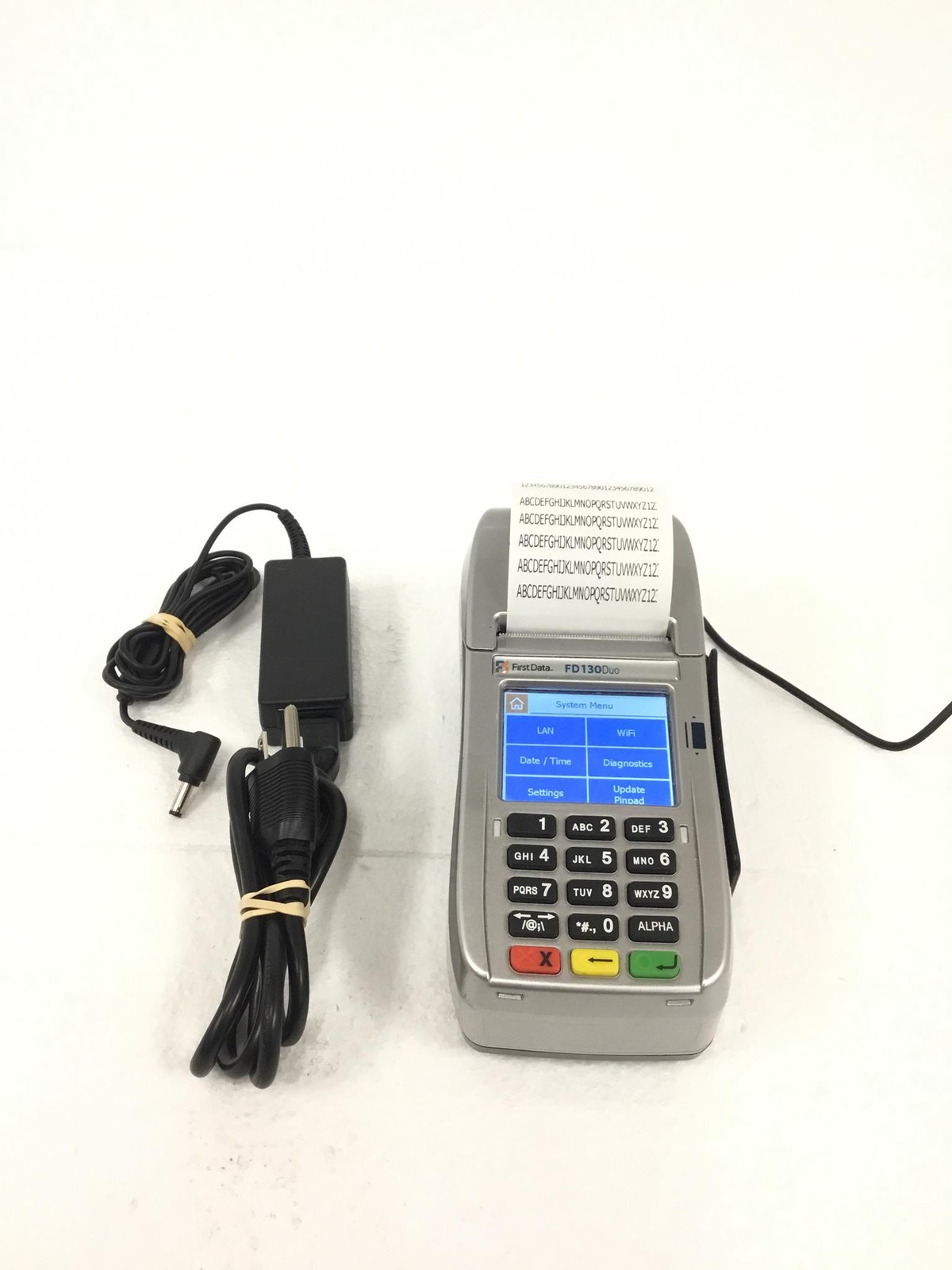 3x FIRST DATA FD130DUO Credit Card Terminal w/Printer, AC Adapter, FREE SHIPPING