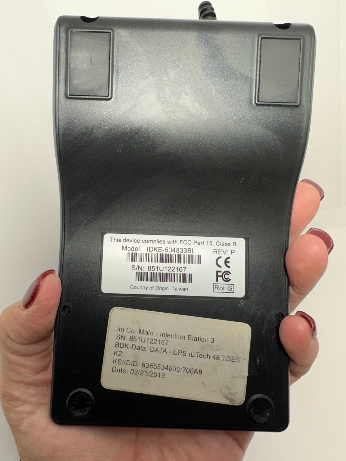(Lot of 2) IDTech IDKE-534833BL Keypad SecureKey M130 MagStripe Card Reader
