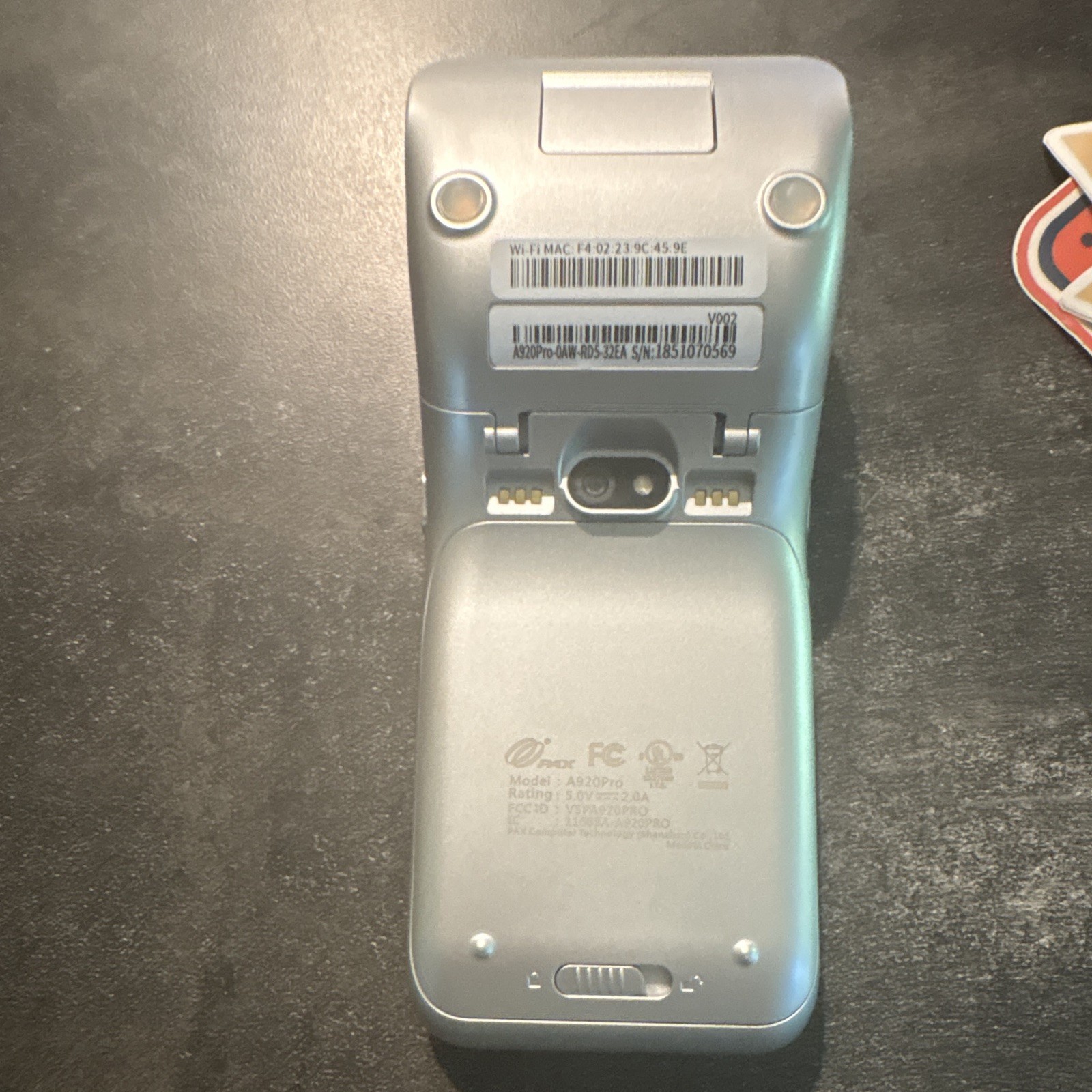 PAX A920Pro Wireless Android Touchscreen Handheld POS Credit Card Terminal