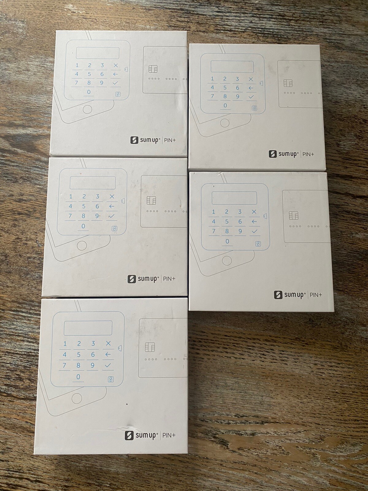 Lot Of 5 SumUp PIN+ Plus Card Reader BLOCKED / BROKEN FOR PARTS *READ