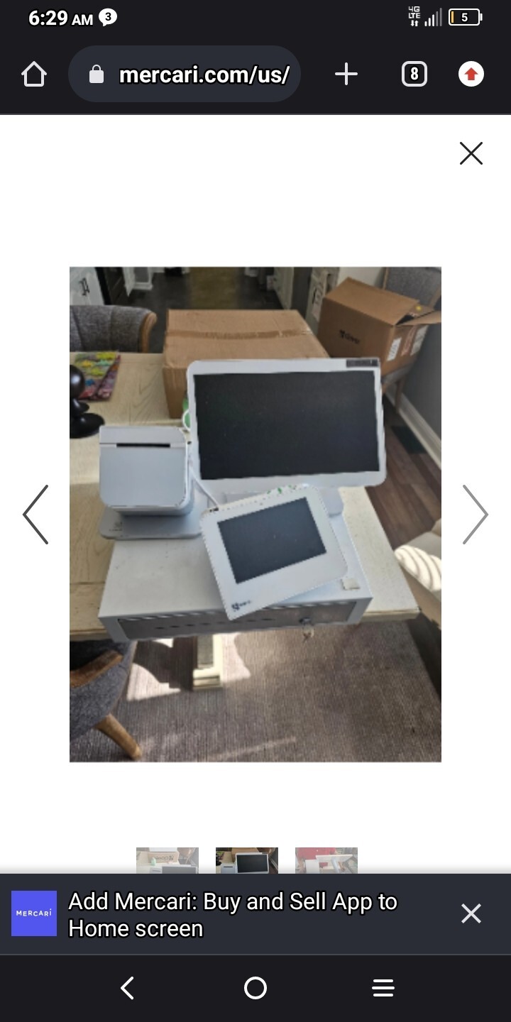 Clover Station Duo POS system with cash drawer/ processor-excellent condition